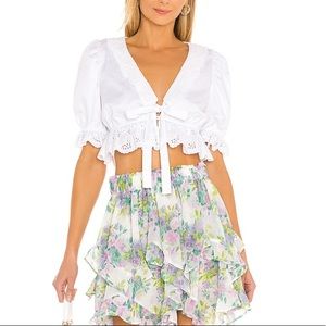 For love & lemons Caterina blouse (xs)